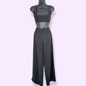 V. Gina Benotti Linen Blend Wide Leg Pants